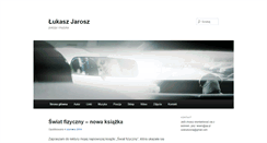 Desktop Screenshot of lukaszjarosz.com